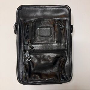 Tumi Men’s Black Leather Travel Organizer Bag Vintage